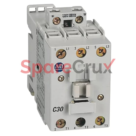 100-C30Ud10 | Allen Bradley Iec Contactor Screw Terminals Load Side 30A 1 N.o. 0 N.c. Auxiliary