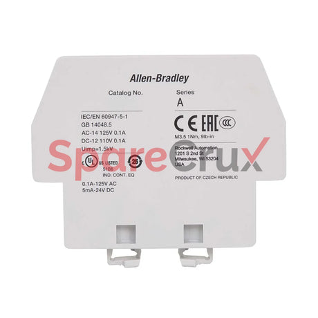 100-Es1-B10 | Allen Bradley Auxiliary Contact 1 No Inside Mounting