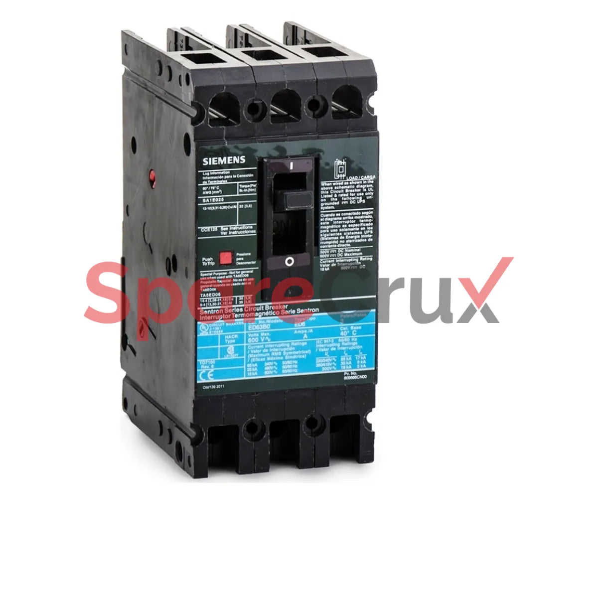ED63B080 | SIEMENS | 3-Pole, Thermal-Magnetic Molded Case Circuit Breaker