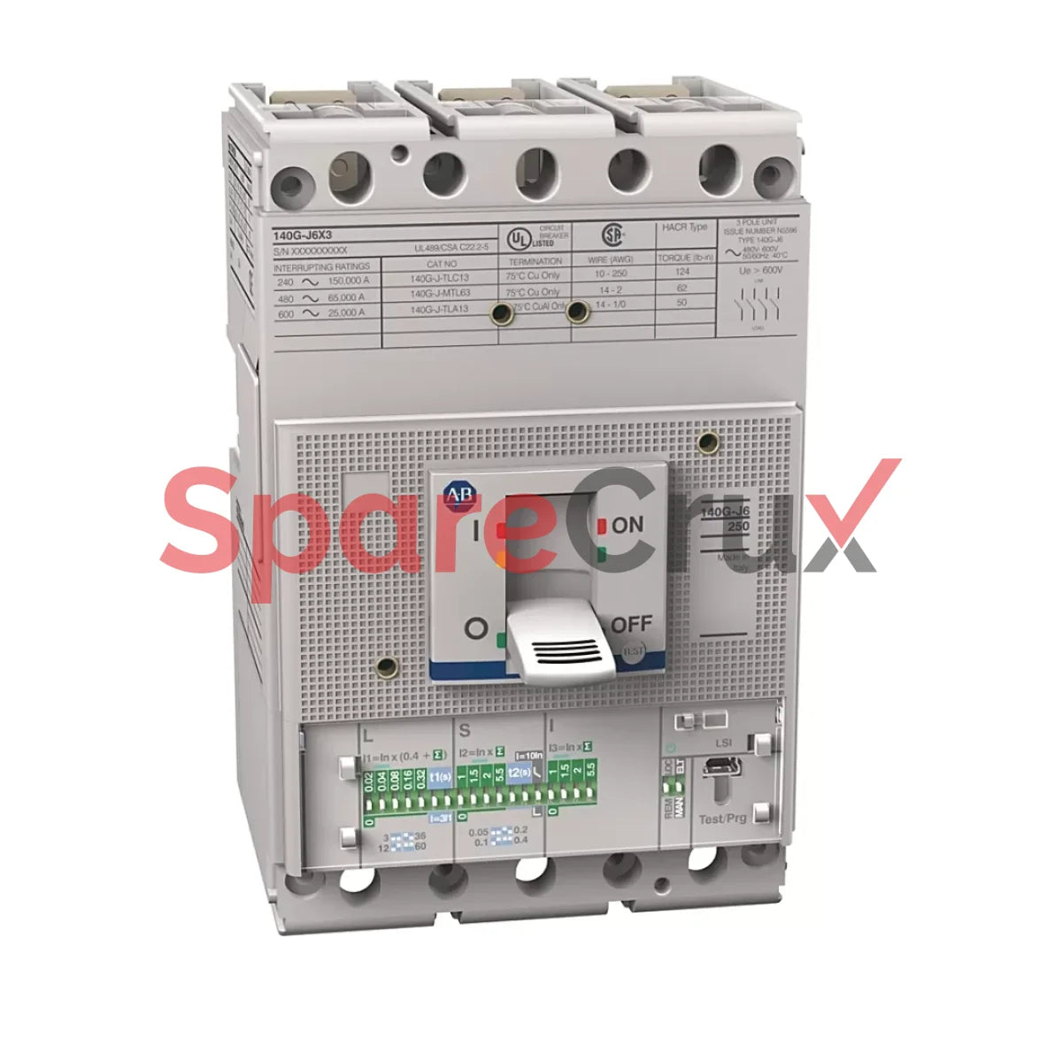 140Mg-H8E-C60 | Allen Bradley Motor Protection Circuit Breaker H Frame 60 A Magnetic Trip Only