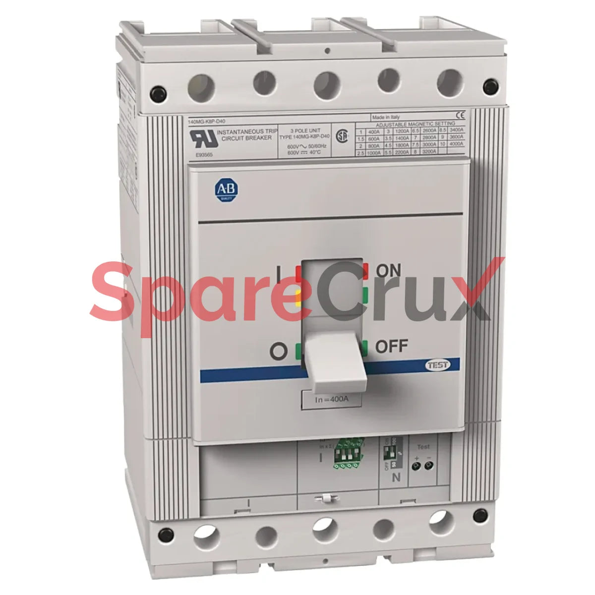 140Mg-K8P-D40 | Allen Bradley Motor Protection Circuit Breaker K Frame 40 A Thermal Magnetic 600V