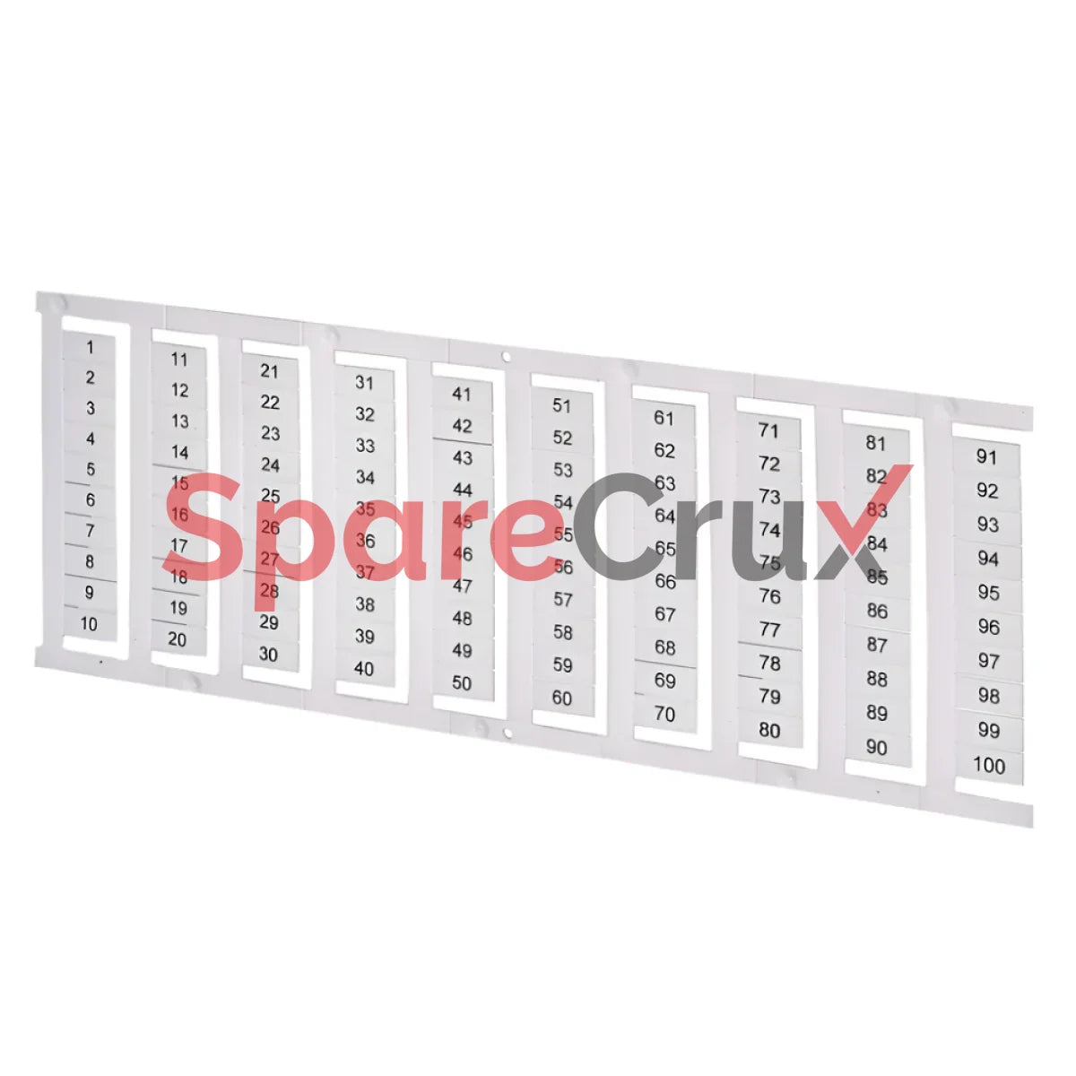 1492-Mn81V1-20 | Allen Bradley Marker Card Numeric Vertical Numbered 1-20 1492 Series