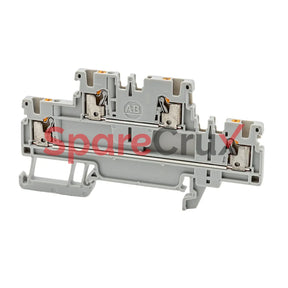 1492-Pd3-Y | Allen Bradley Iec Feed-Through Push-In Terminal Block Yellow 3 Connections