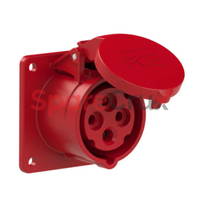 314-6F7 | Pce Panel Mounting Socket Straight 16A 3P + E Ip44