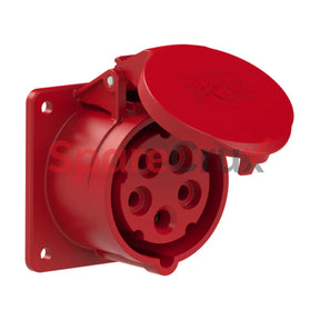 315-6F7 | Pce Panel Mounting Socket Straight 16A 3P + N E Ip44/Ip54