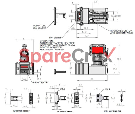 440T-MSSLS10AA | ALLEN BRADLEY | Trapped Key Interlock