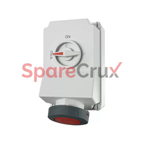 5110A | Mennekes Cee Wall Mounted Fused Receptacles Switched With Mechanical Duo-Interlock 63Amp 3