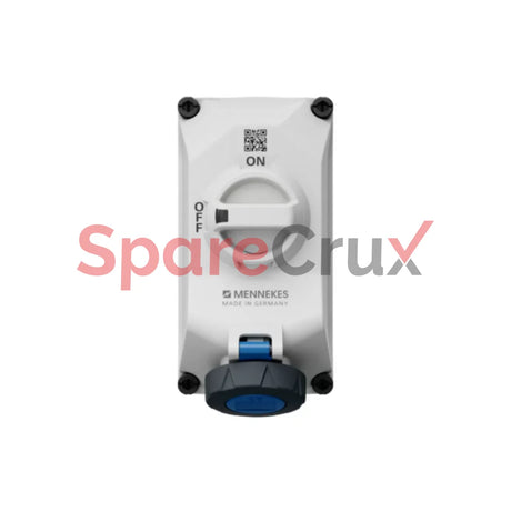 5602306G | Mennekes Cee Wall Mounted Fused Receptacles Switched With Mechanical Duo-Interlock 16Amp