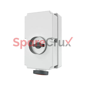 5692A | Mennekes Cee Wall Mounted Fused Receptacles Switched With Mechanical Duo-Interlock 125Amp 3