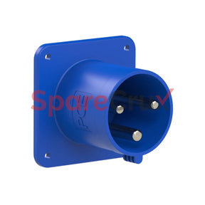 6331-6K | Pce Cee - Flanged Plug Straight 63A 3P 6H Ip44 Power Twist