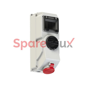 7614-6 | Pce Cee - Switched Interlocked Socket Din 16A 4P 6H Ip44/Ip54