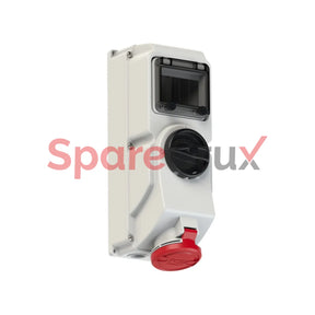 7624-6 | Pce Cee-Switched Interlocked Socket Din 32A 4P 6H Ip44/Ip54