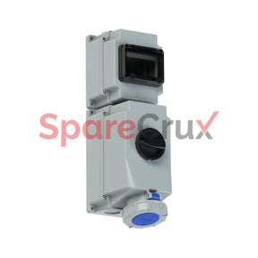 76332-6 | Pce Cee - Switched Interlocked Socket Din 63A 3P 6H Ip66/Ip67