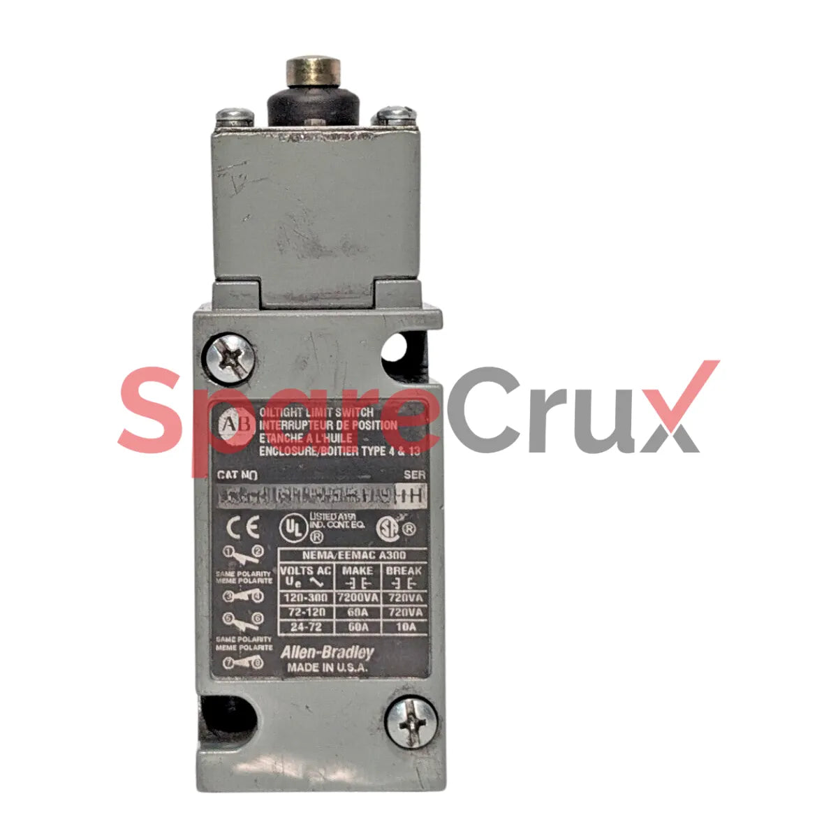 802T-BTPJ1 | ALLEN BRADLEY | Metal Plug-In Oiltight Limit Switch