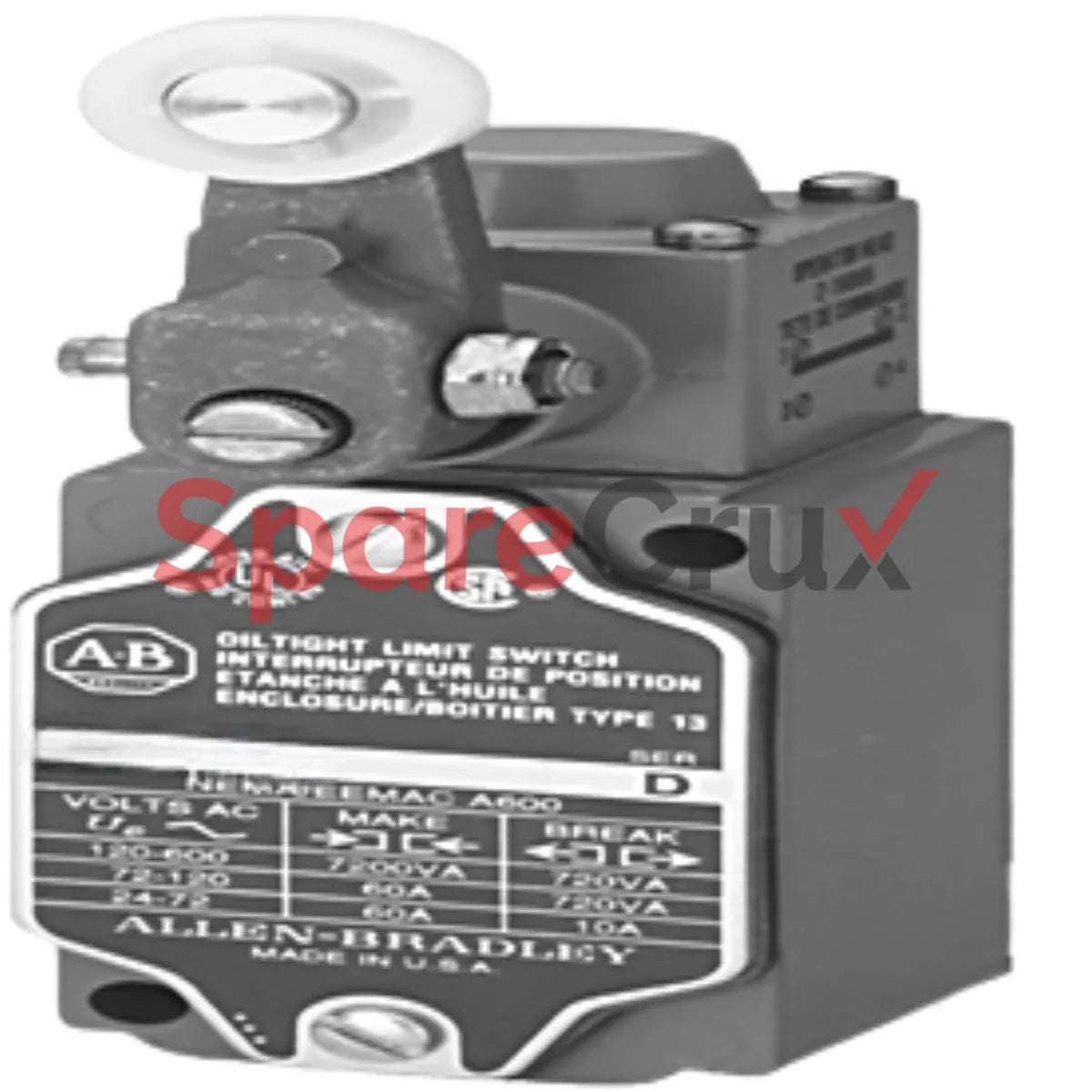 802T-CWPV | ALLEN BRADLEY | Metal Plug-In Oiltight Limit Switch