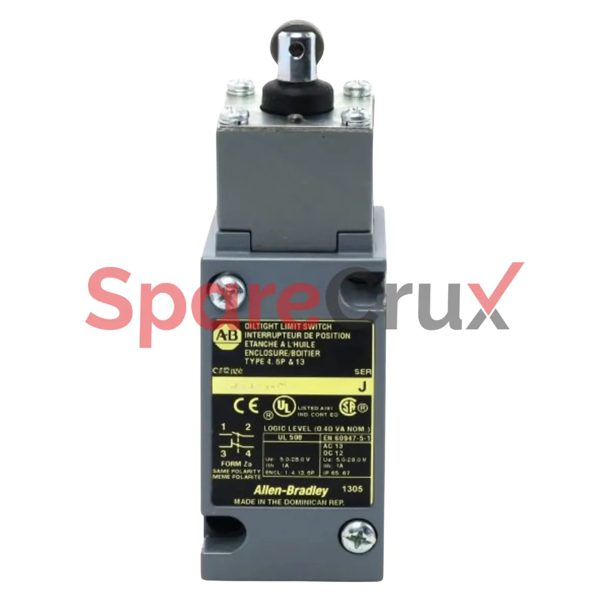802T-DGP | ALLEN BRADLEY | Metal Plug-In Oiltight Limit Switch