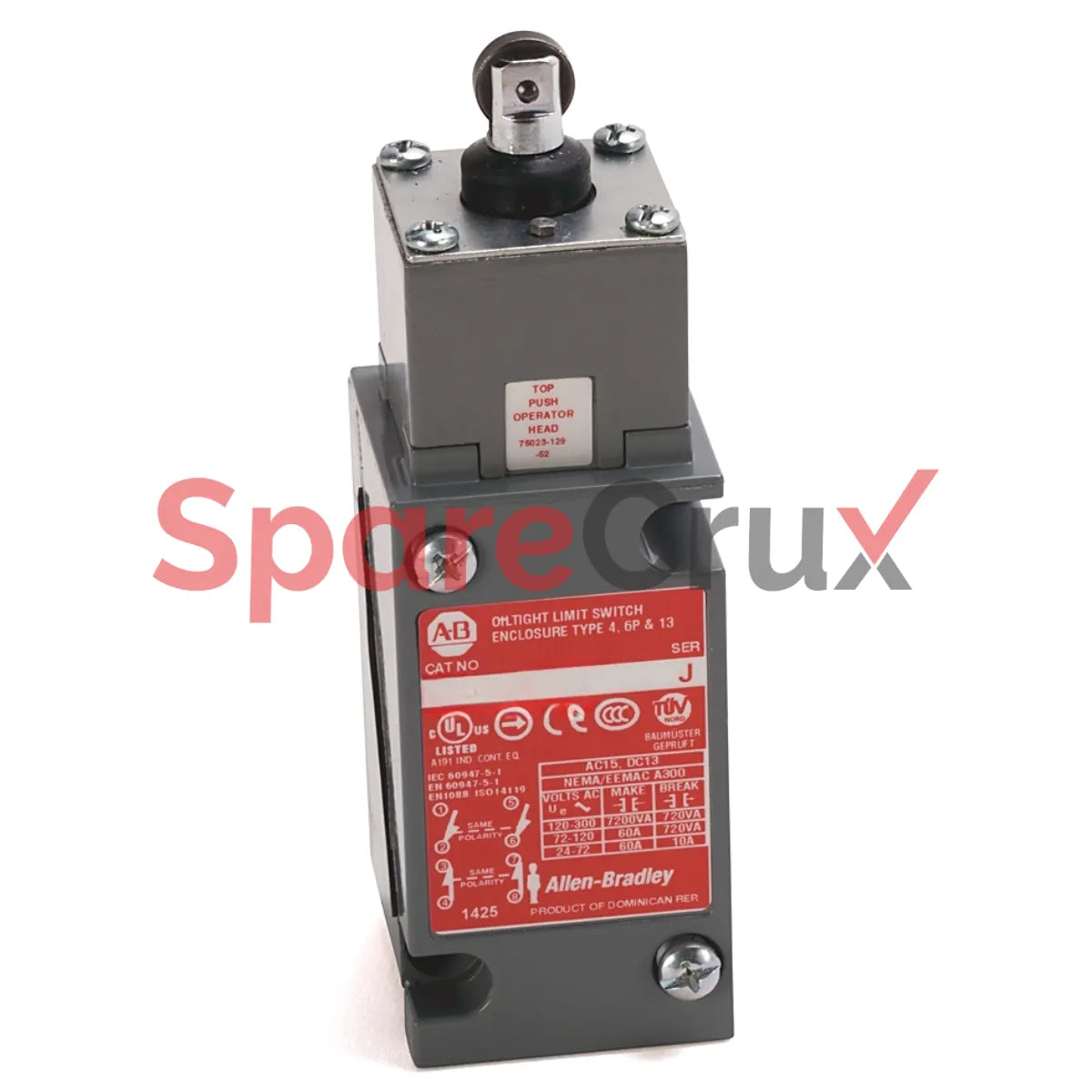 802T-DPDD5 | ALLEN BRADLEY | Metal Plug-In Oiltight Limit Switch