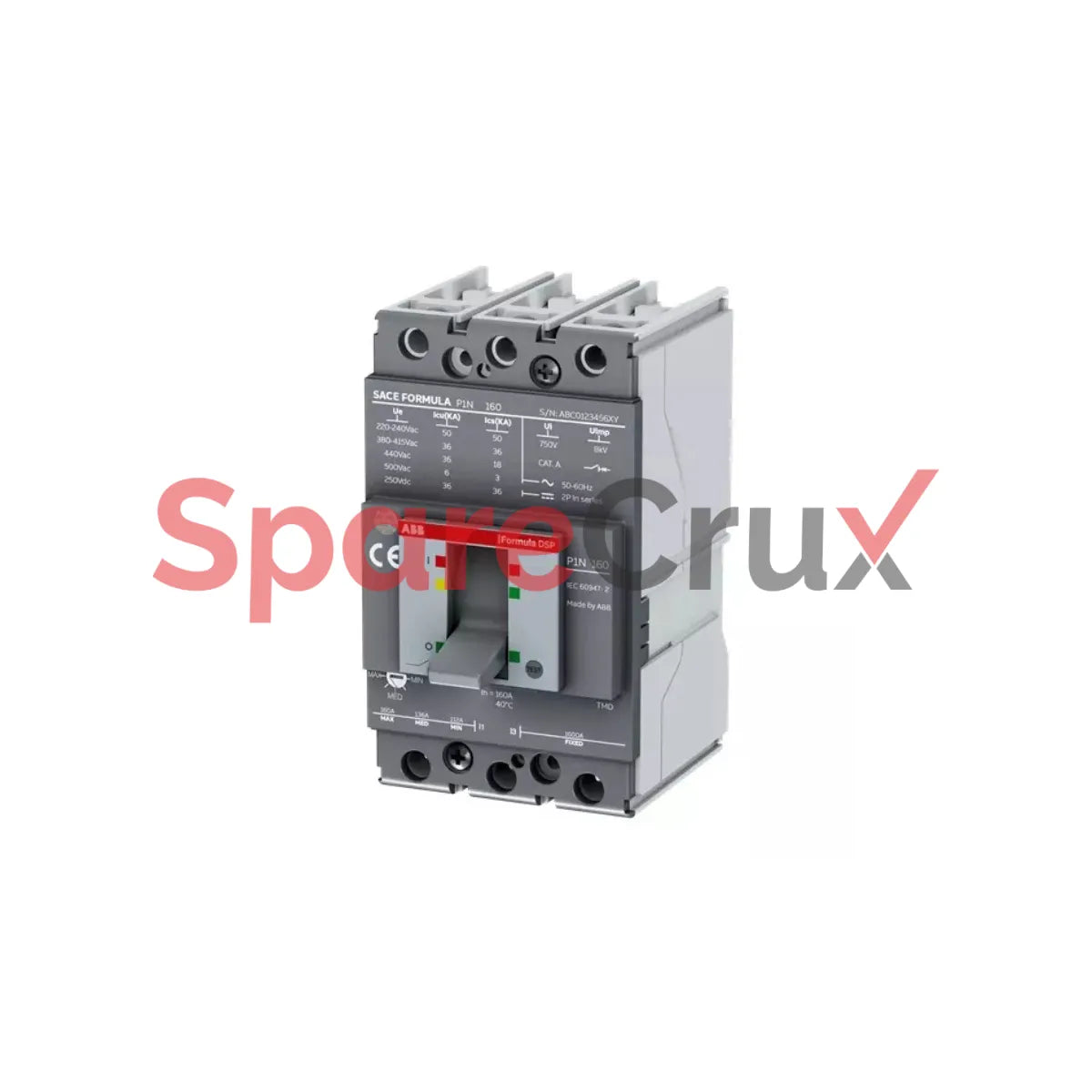 1SDA116233R1 | ABB | DSP Molded Case Circuit Breaker 240 V AC 44.1-63 Amp 3 Pole 25 kA