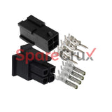 1200700433 | MOLEX | 4-Position M12 Female Receptacle Cable Assembly, 18 AWG PVC Leads, 2m