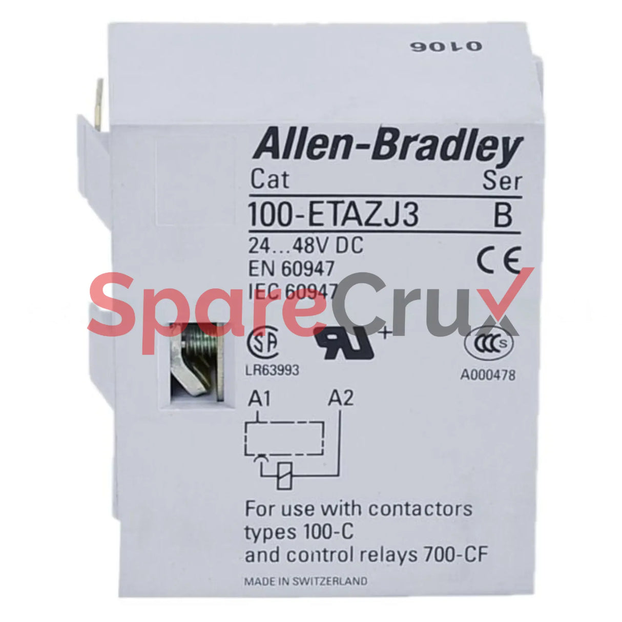 100-ETAZJ3 | ALLEN BRADLEY | MCS 100-C, 104-C, 700-CF, 700S-CF Accessories, Electronic Timing Module, ON-Delay