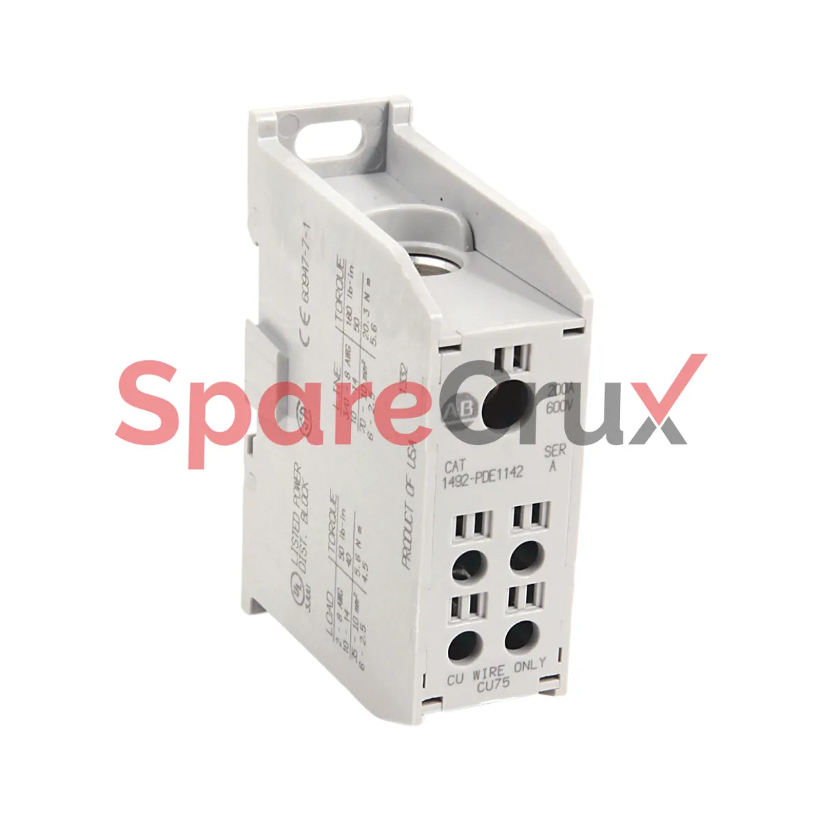 1492-PDE1C142 | ALLEN BRADLEY | Compact Distribution Block, 142 Terminals