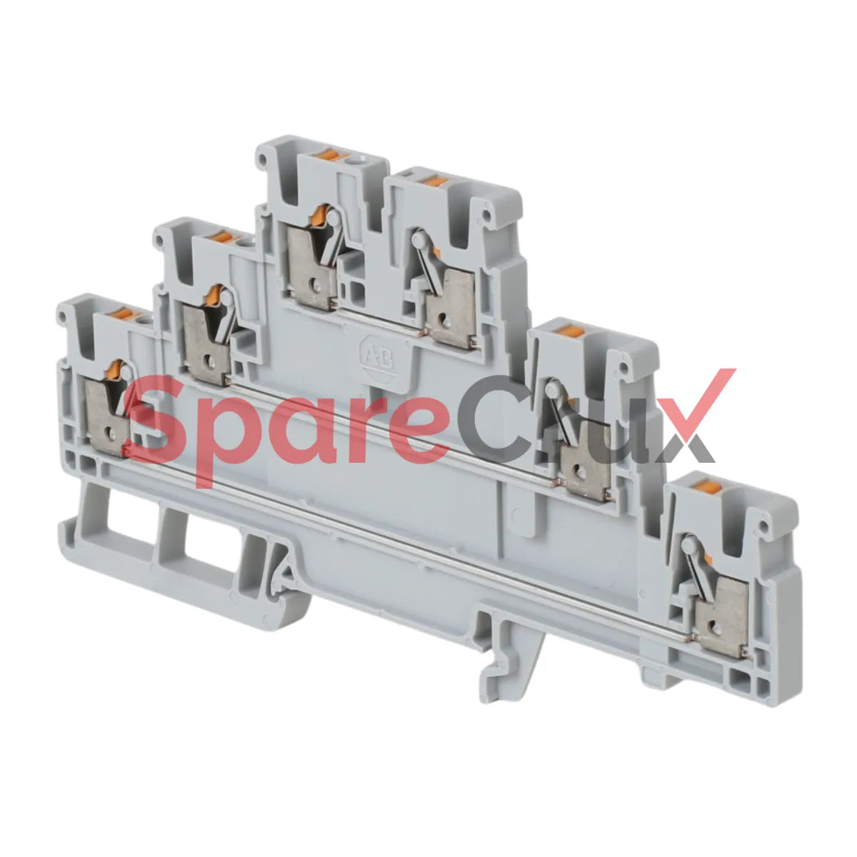 1492-PT3 | ALLEN BRADLEY | Terminal Block, Push-in Connection, Feed-Through, Multi-Level, 3 Circuits, 2.5 mm² (AWG 28–12), Gray