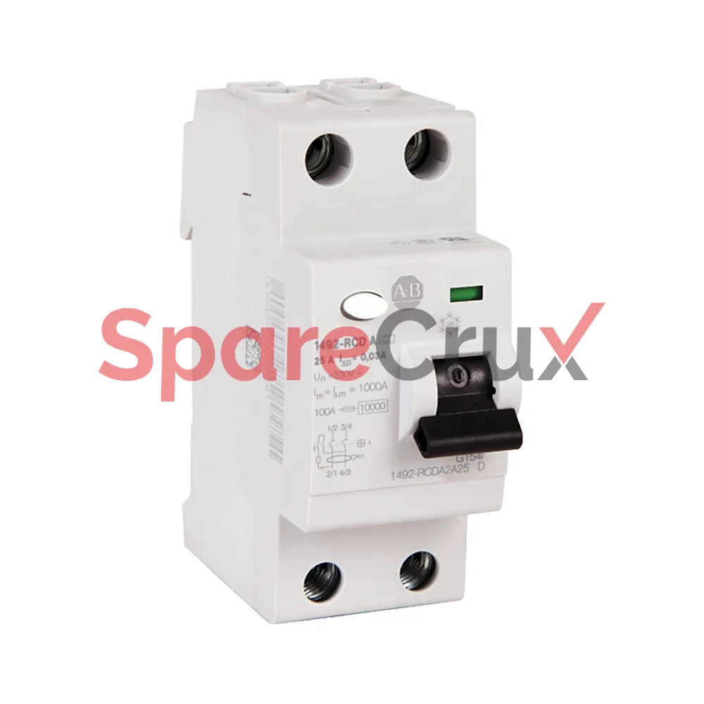 1492-RCDA2A25 | ALLEN BRADLEY | Residual Current Device, 2-Pole, 25 A, 30 mA Sensitivity, Type A