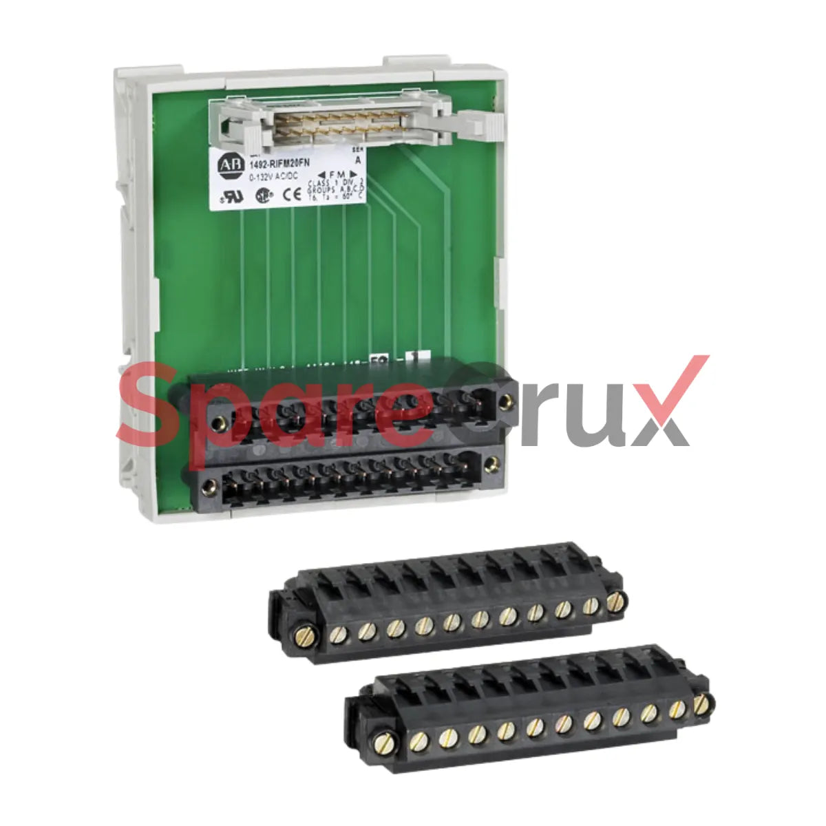 1492-RIFM20FN | ALLEN BRADLEY | Digital Interface Module with Field Removable Terminal Block, 20-Pin Cable Header, Non-Fused, Two-Wire