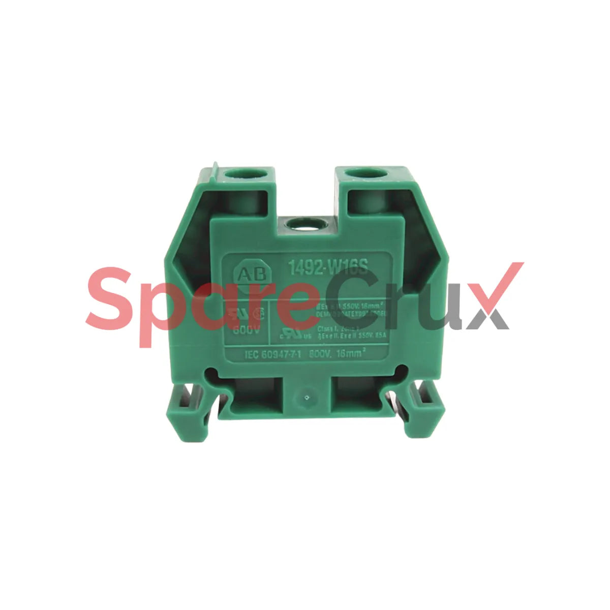 1492-W16S-G | ALLEN BRADLEY | SPM Wiring Terminal, 16mm, Screw Type, Green