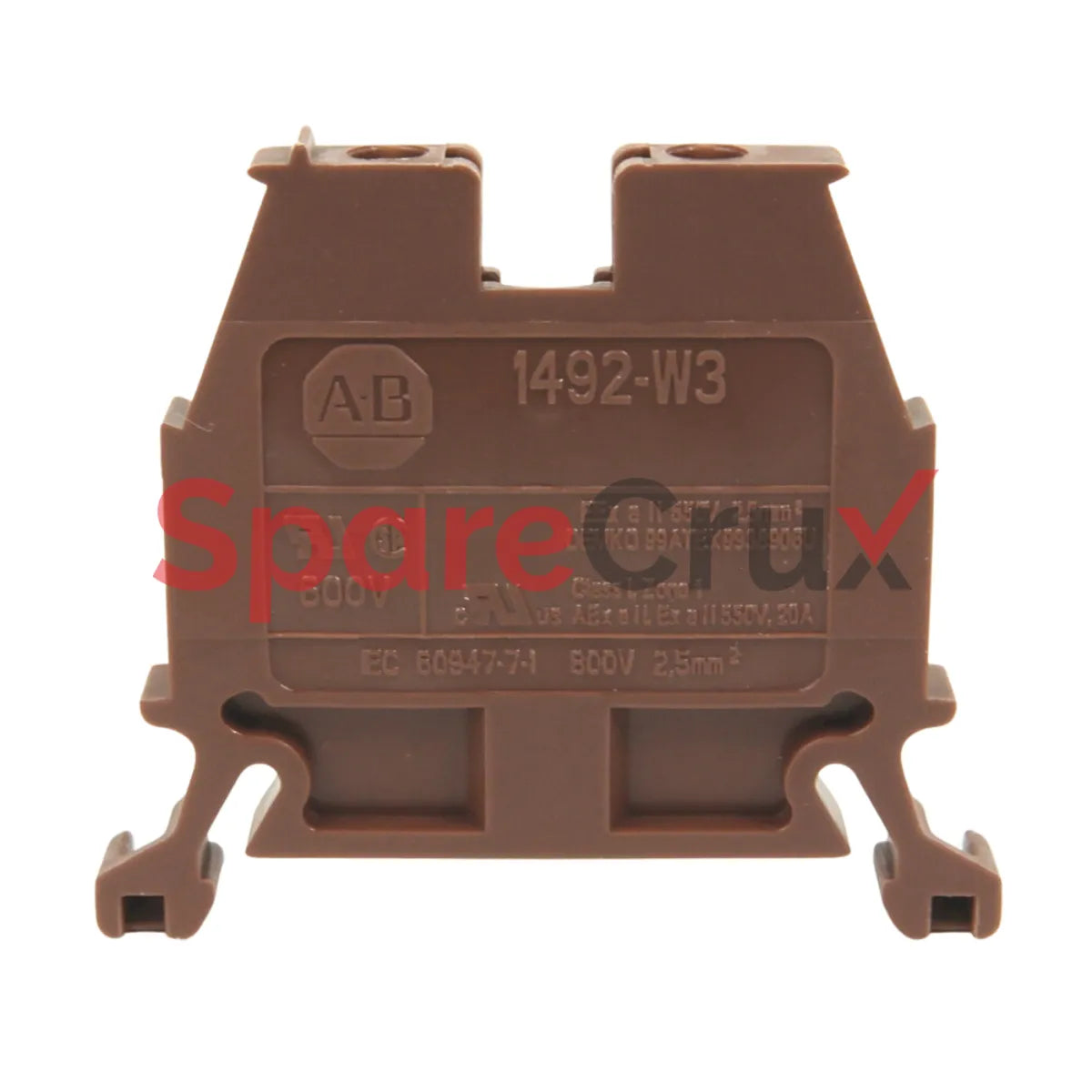 1492-W3-BR | ALLEN BRADLEY | SPM Wiring Terminal Block, 3mm, Screw Type, Brown, Provides Secure and Reliable Connections for Industrial Applications