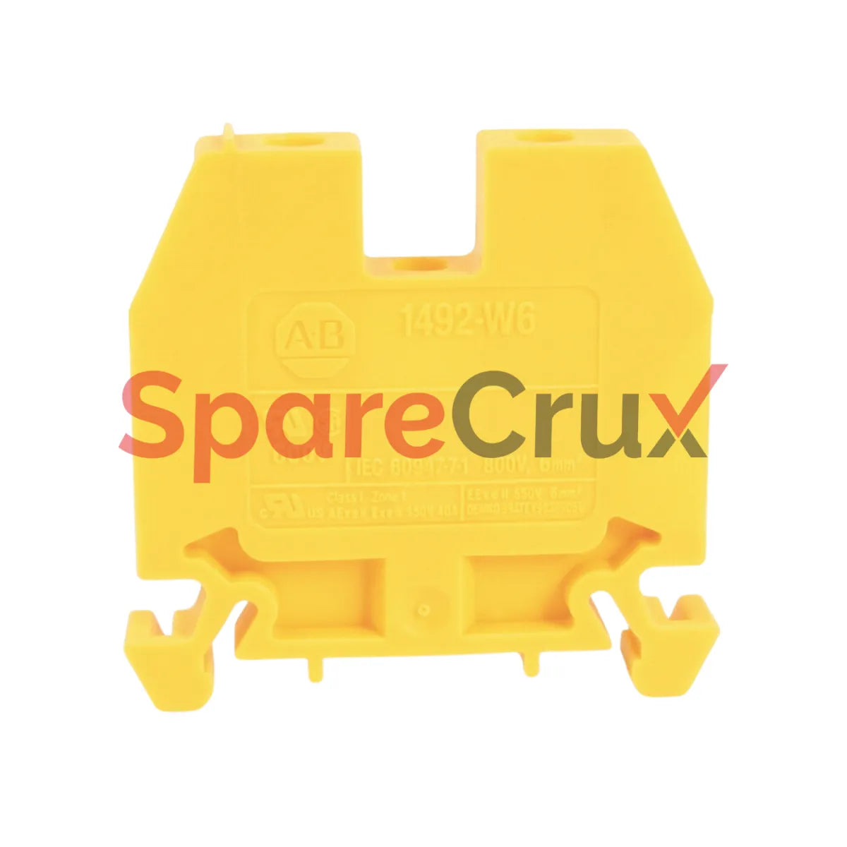1492-W6-Y | ALLEN BRADLEY | SPM Wiring Terminal Block, 6mm, Screw Type, Yellow, Ideal for Securing Electrical Circuits in Complex Industrial Systems