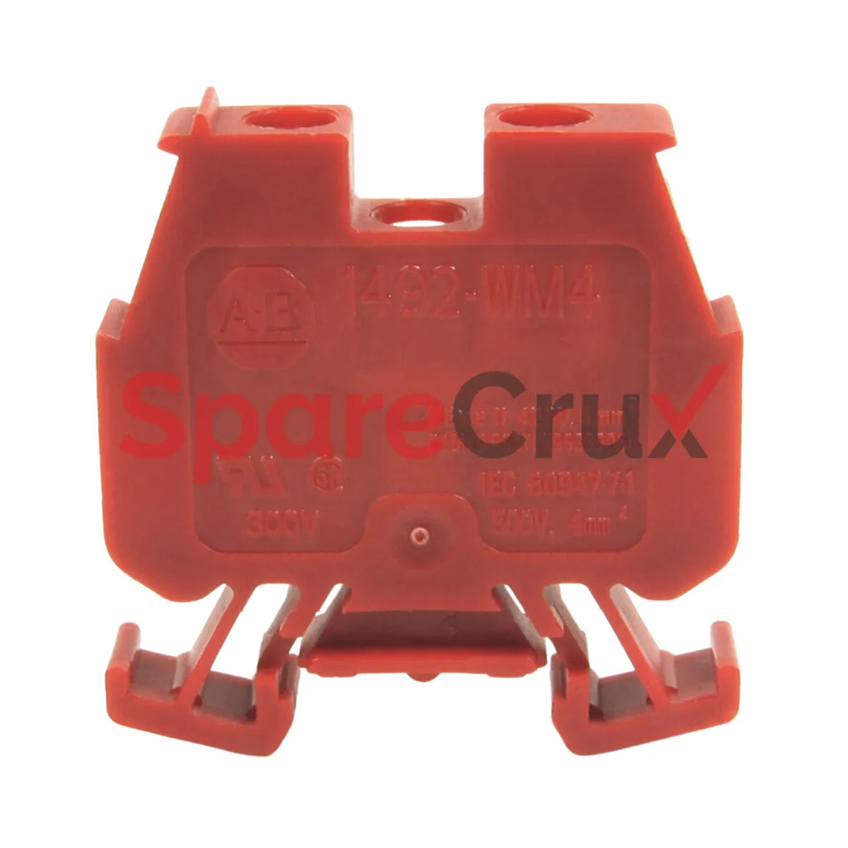 1492-WM4-RE | ALLEN BRADLEY | SPM Wiring Terminal Block, 4mm, Red, Provides Safe and Reliable Connections for Electrical Applications
