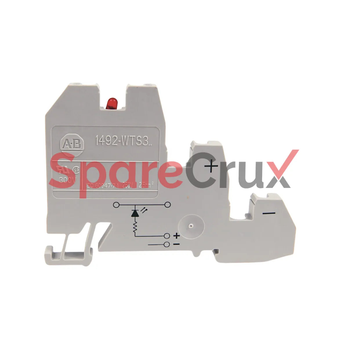 1492-WTS3LP | ALLEN BRADLEY | Terminal Block, 3-Pole, Low-Profile, Screw-Type, Includes Contact Components for Industrial Applications, Panel Mount'