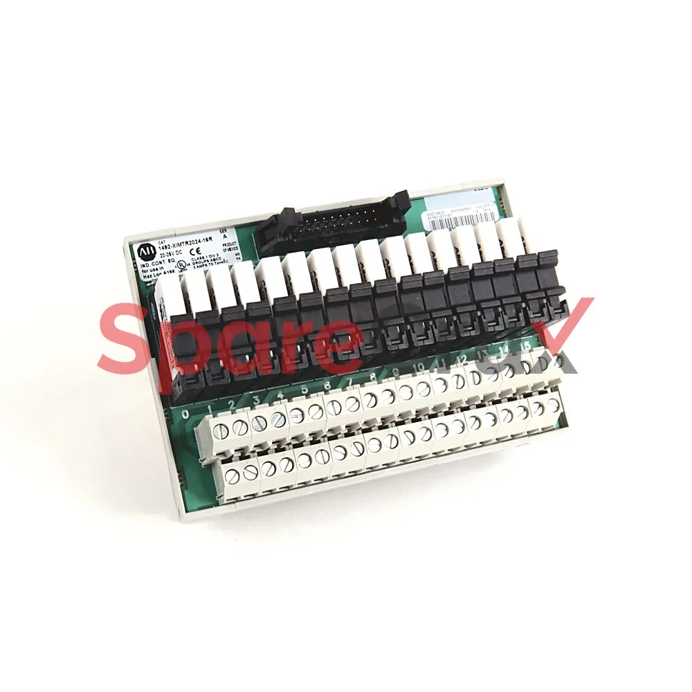 1492-XIMTR2024-16R | ALLEN BRADLEY | Industrial I/O Module, 24V, 16 Digital Inputs, Relay Output, Includes Components for Automation Systems