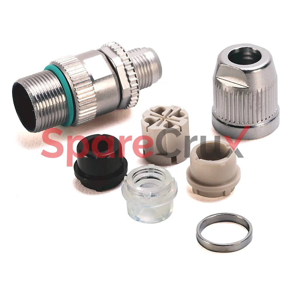 1585D-M4DC-SH | ALLEN BRADLEY | M12 IDC Connector, 4-pin, Straight Male, Shielded (For use with Shielded Ethernet Cable ranging from 4.0mm...5.1mm Diameter)