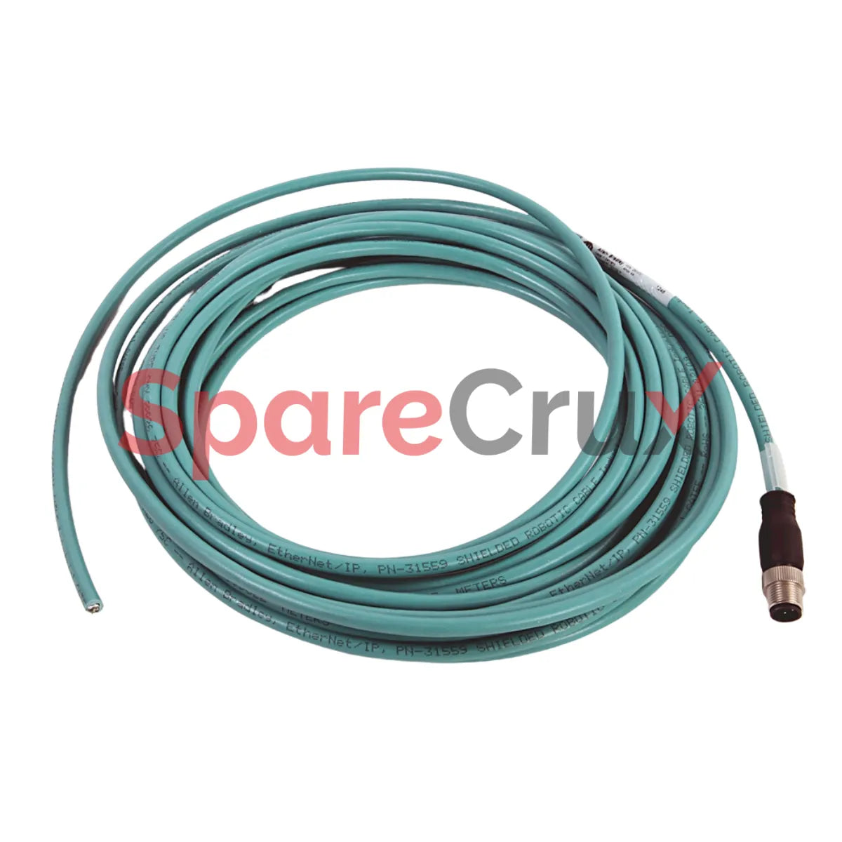 1585D-M4UB-20 | ALLEN-BRADLEY | Ethernet Cable, Cat5e, 100BASE-TX, 100 Mbit/s, 4 Conductors, M12, Straight Male