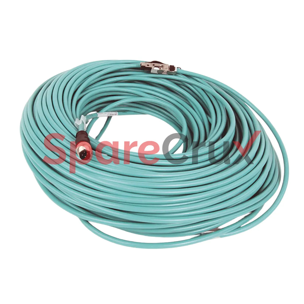 1585D-E4TBJM-50 | ALLEN BRADLEY | Ethernet Cables Cat5e, 100BASE-TX, 100 Mbit/s, 4 Conductors, M12, Right Angle Male, Standard, M12, Right Angle Male, Teal Robotic TPE, 4 Conductor, Teal TPE, Flex Rated