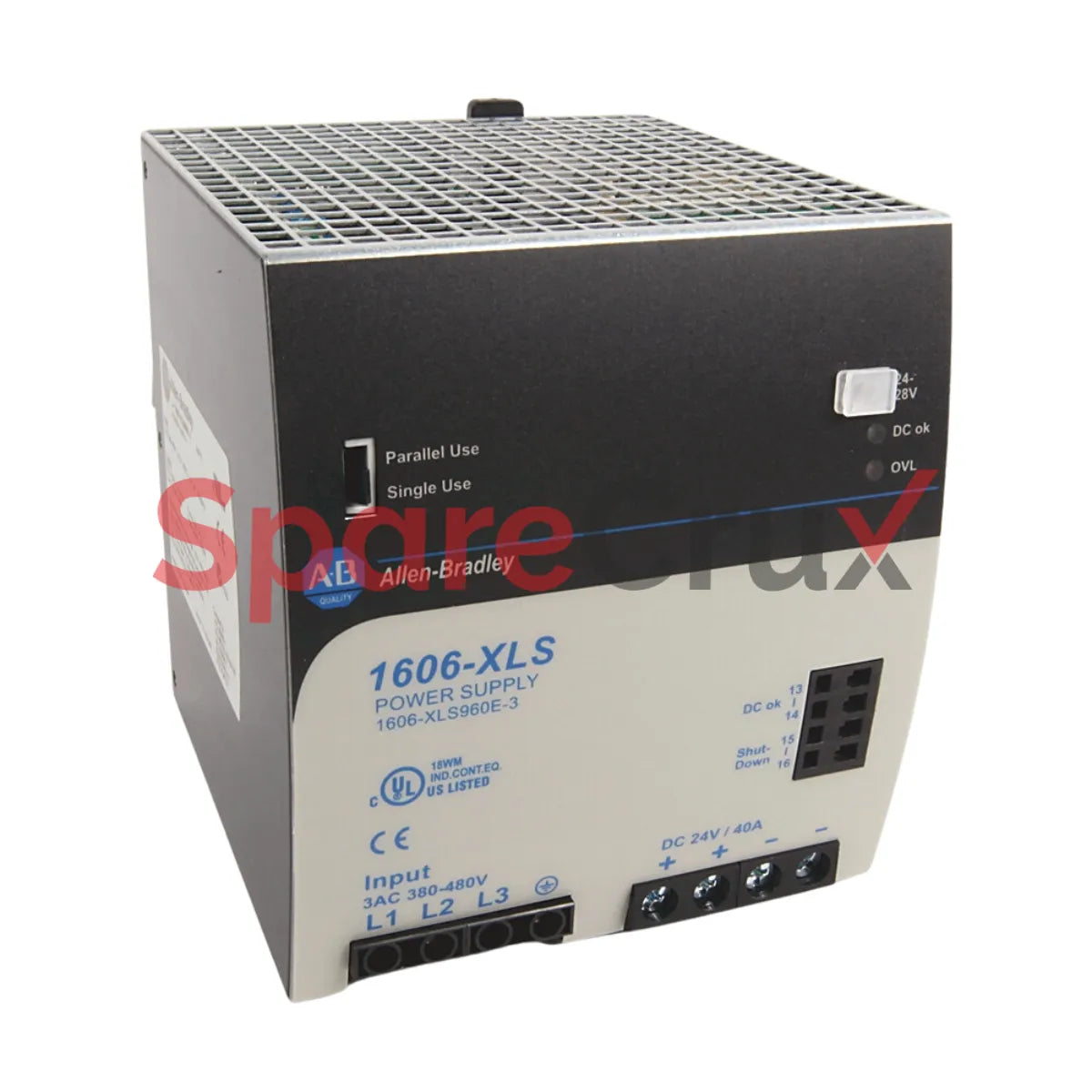 1606-XLS960E-3 | ALLEN BRADLEY | Bloc d'alimentation hautes performances, 24 V CC, 40 A, 960 W, entrée triphasée 380-480 V CA