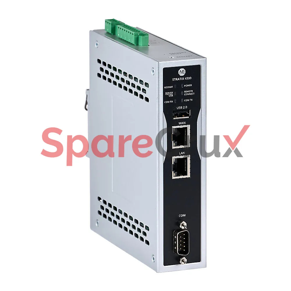 1783-RA2TGB | ALLEN BRADLEY | Stratix 4300 Remote Access Router with 2 Gigabit Ethernet ports, supporting VPN, NAT, and routing functionalities.