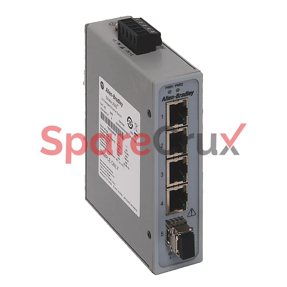 1783-US4T1F | ALLEN BRADLEY | Stratix 2000 Unmanaged Switch, 4 Copper + 1 Fiber Port