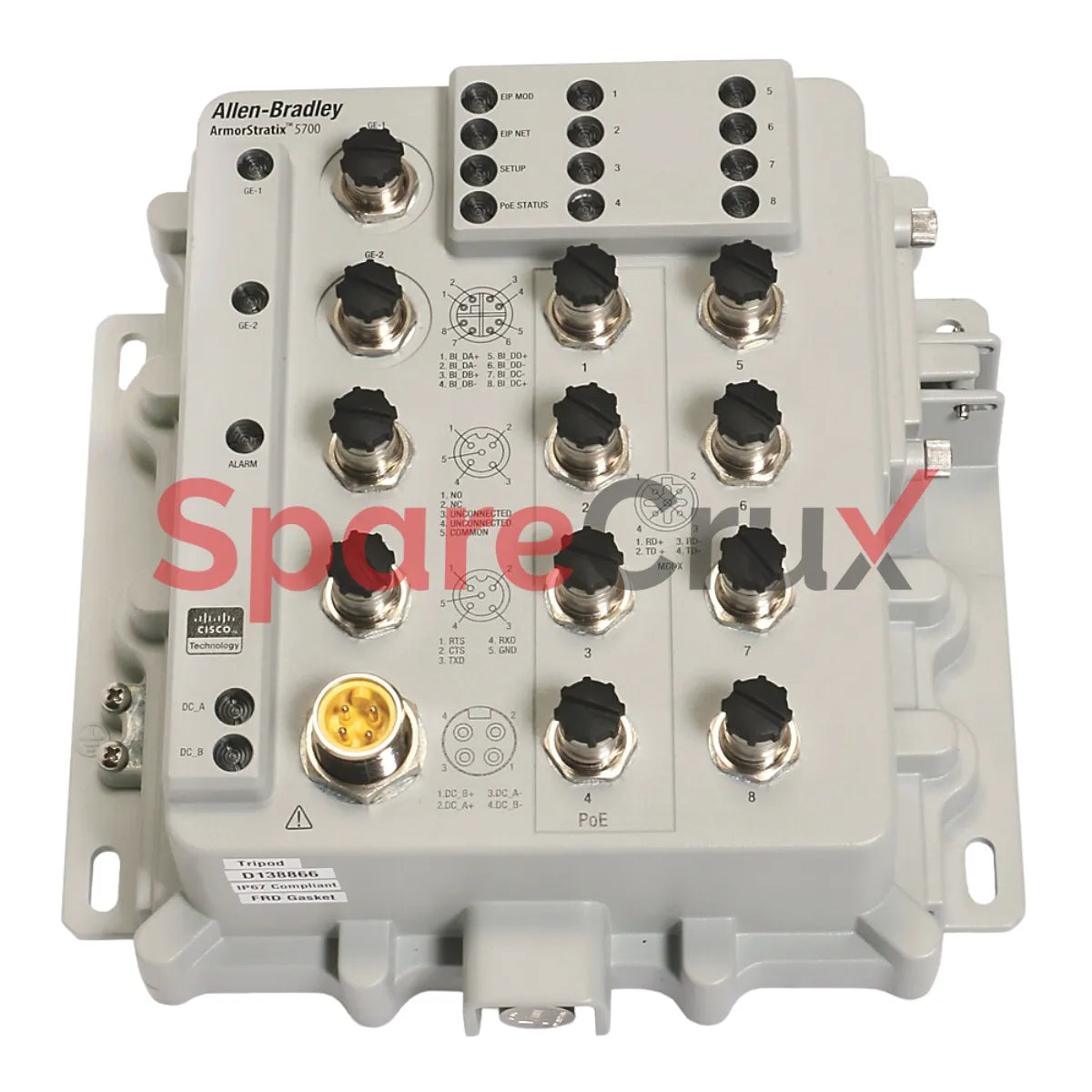 1783-ZMS4T4E2TGN | ALLEN BRADLEY | CIP Security Managed Switch (ZMS Series), 4 Copper + 4 SFP + 2 Additional Ports (TGN Variant)