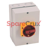 194E-Y32M-1753-6N | ALLEN BRADLEY | 32A Load Switch, Enclosed - Base/DIN Rail, OFF-ON 90°, 6 Poles, Metal Enclosure, Supplied with a Type N Red/Yellow Actuator