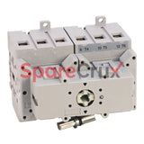 194E-E63-1753-6A | ALLEN BRADLEY | 63A Load Switch, Open - Front/Door, OFF-ON 90°, 3 Poles, Supplied with a Type A Black/Grey Actuator