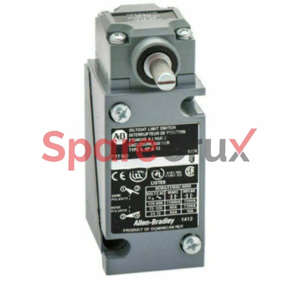 802T-KPJ9 | ALLEN BRADLEY | Metal Plug-In Oiltight Limit Switch