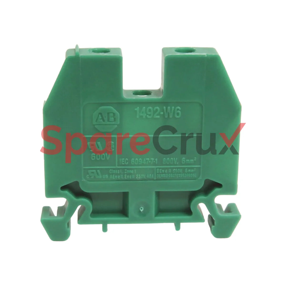 1492-W6-G | ALLEN BRADLEY | SPM Wiring Terminal Block, 6mm, Screw Type, Green, Provides Reliable and Safe Electrical Connections for Various Applications