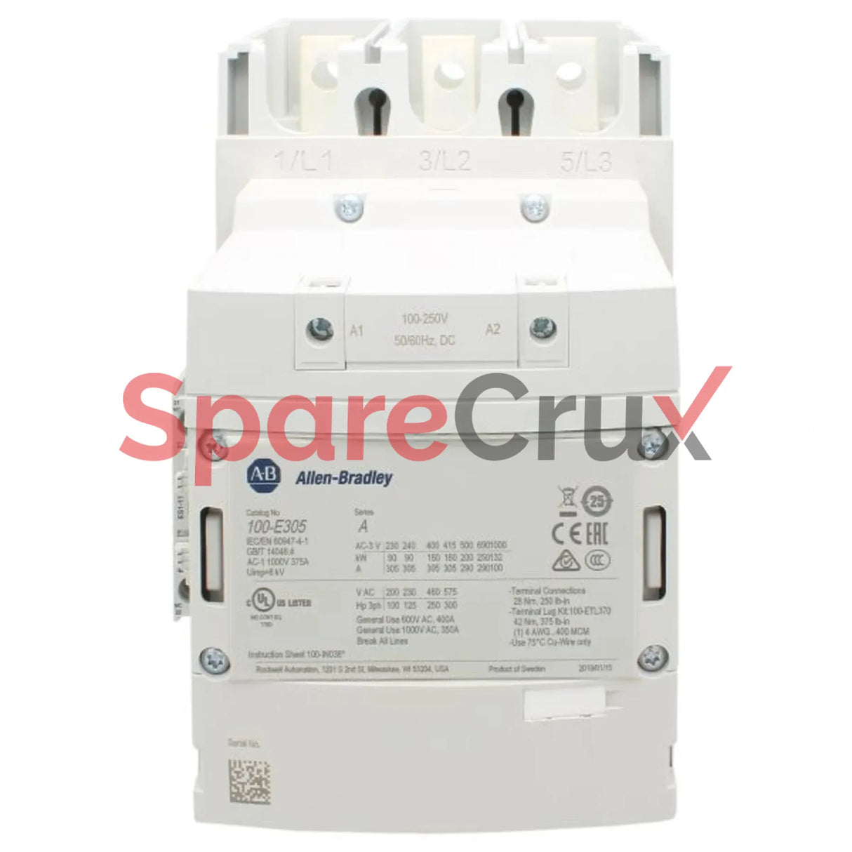 100-E305KY11 | ALLEN BRADLEY | MCS-E Contactor 48-130V AC 50/60Hz / 48-130V DC Electronic Coil
