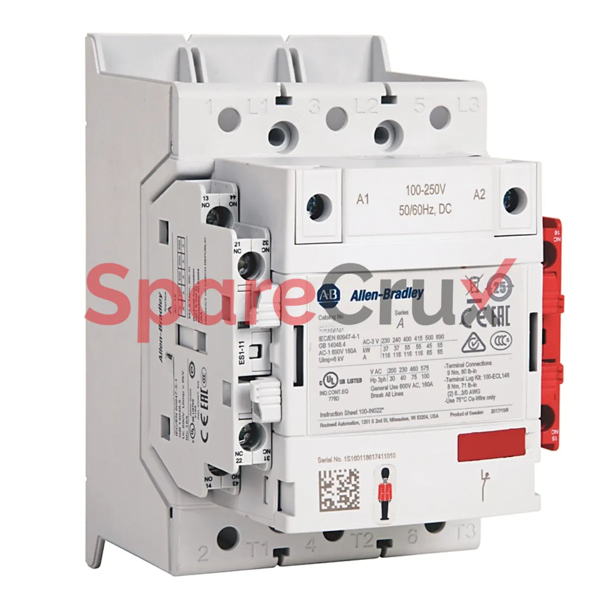 100S-E265KN12C | ALLEN BRADLEY | IEC 265 A Safety Contactor