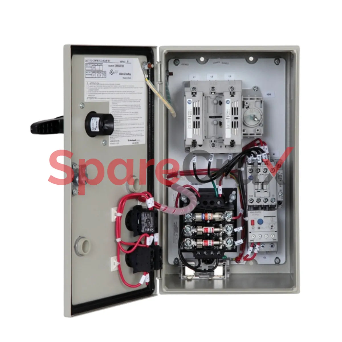 112-C30FBJE1D-1-3 | ALLEN BRADLEY | Combination Starter,Fusible Disconnect,IEC,IP66/NEMA 3/4/12 Mtl,30 A,Auto Electronic Overload Relay