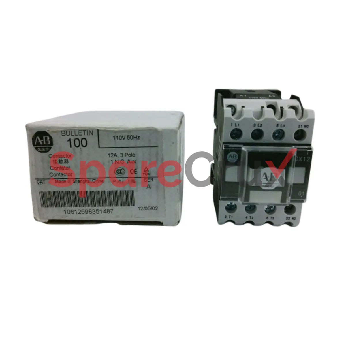 100-CX12D01 | ALLEN BRADLEY | 12A IEC Contactor