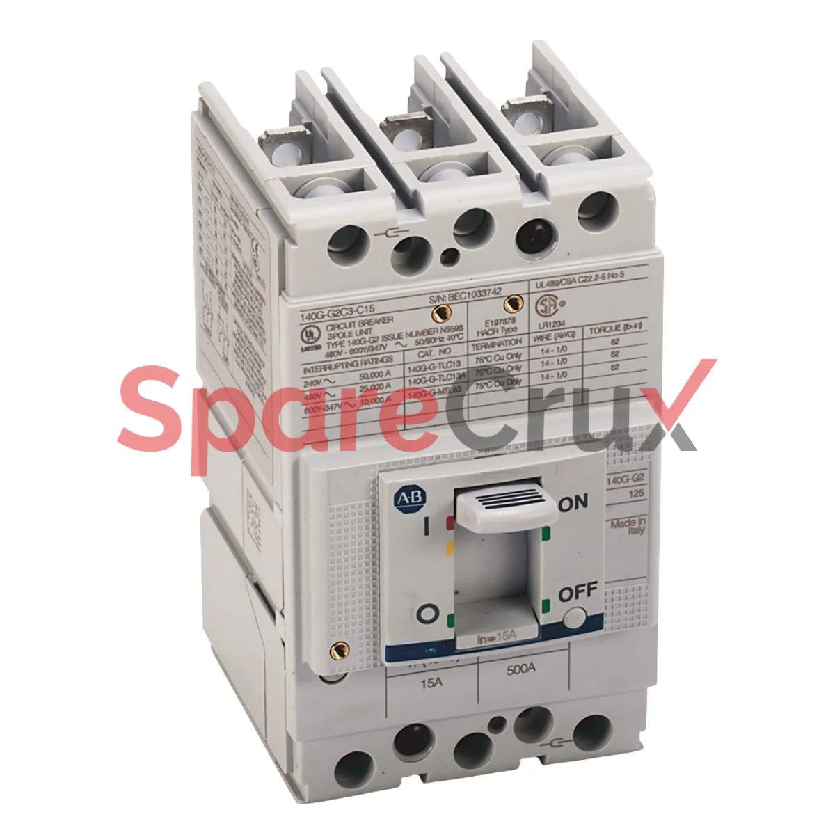 140G-G2C3-C70 | ALLEN BRADLEY | 140G 125A Frame Molded Case 70 A Ckt-Bkr
